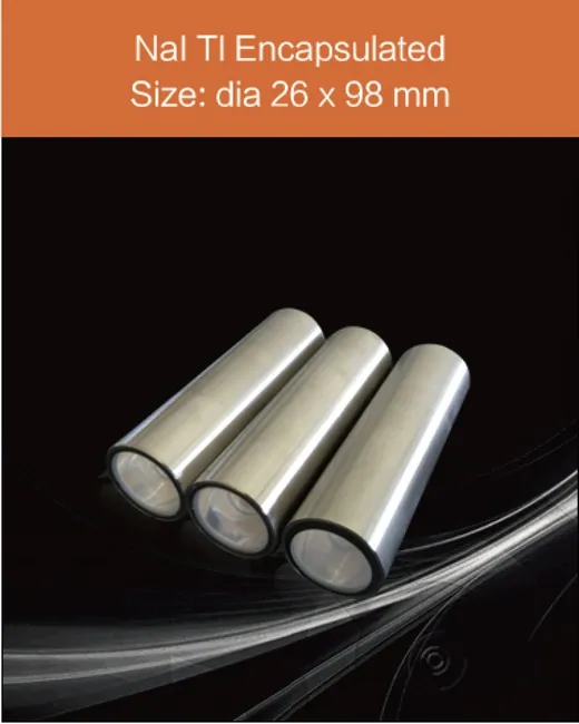 diameter 31 mm x 106 mm scintillation crystal by EPIC Crystal