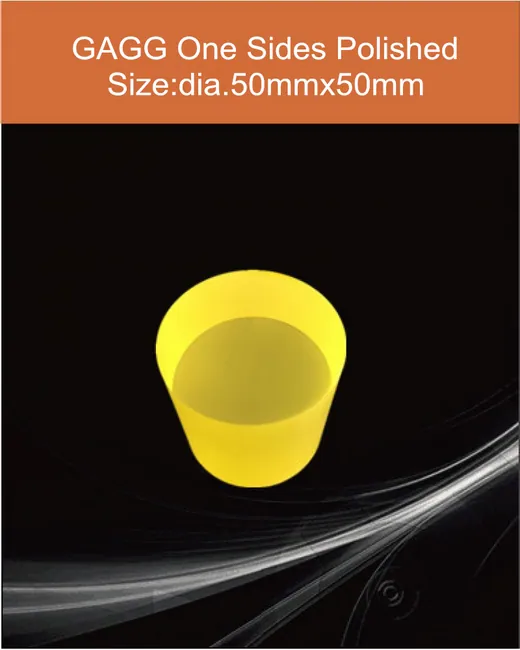 GAGG-Scintillator- 50mmx50mm scintillation crystal by EPIC Crystal
