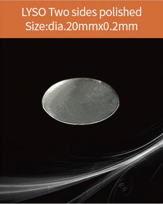 dia.20x0.2mm both sides polished scintillation crystal by EPIC Crystal