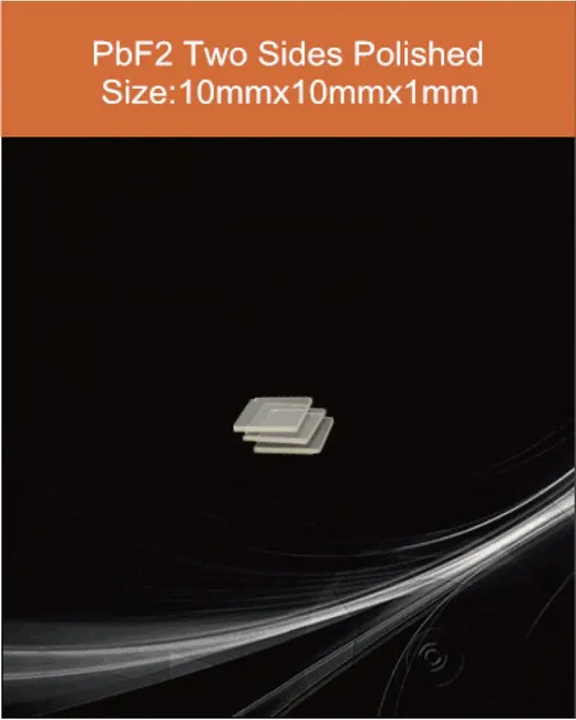 10x10x1mm all sides polished scintillation crystal by EPIC Crystal