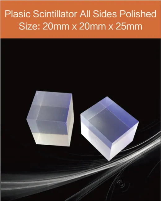 Plastic Plastic scintillator material, equivalent Eljen EJ 200 or Saint gobain scintillation crystal by EPIC Crystal