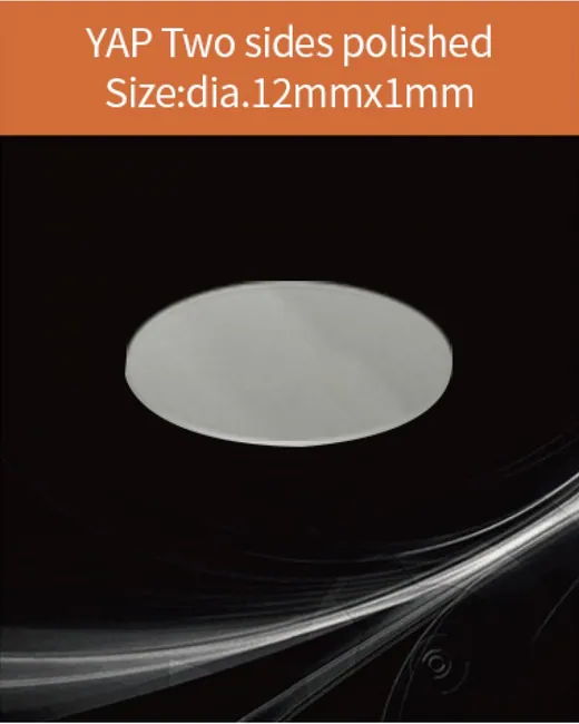 YAG(Ce) / YAP(Ce) YAP:Ce diameter 12x1mm scintillation crystal by EPIC Crystal