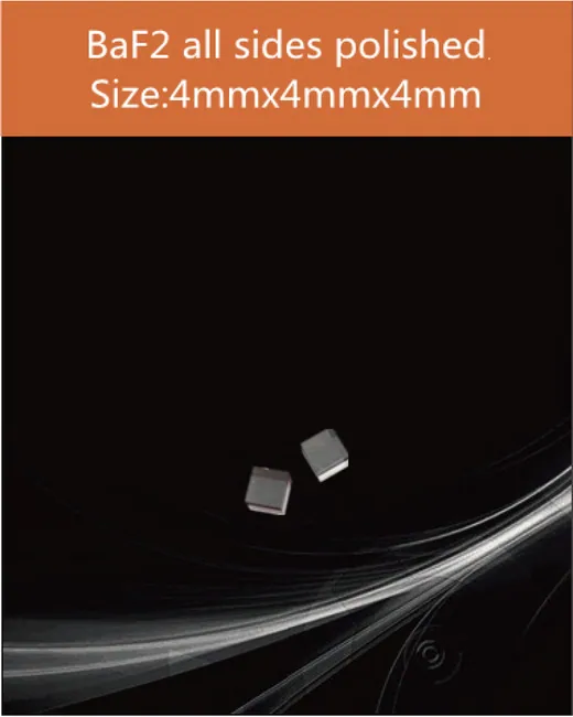 4x4x4mm all sides polished scintillation crystal by EPIC Crystal