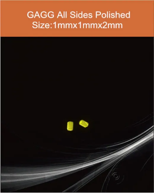 GAGG-Scintillator-1x1x2mm scintillation crystal by EPIC Crystal