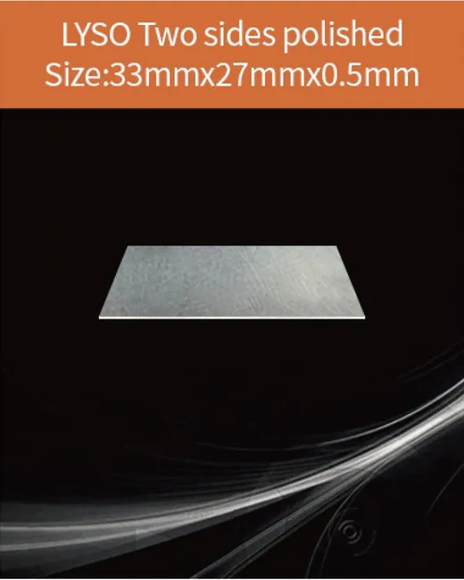33x27x0.5mm both sides polished scintillation crystal by EPIC Crystal