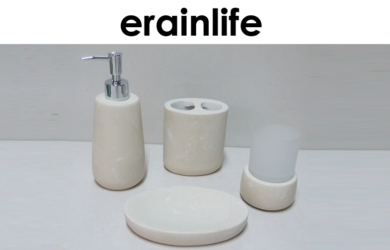 Beige Round Freestanding Set