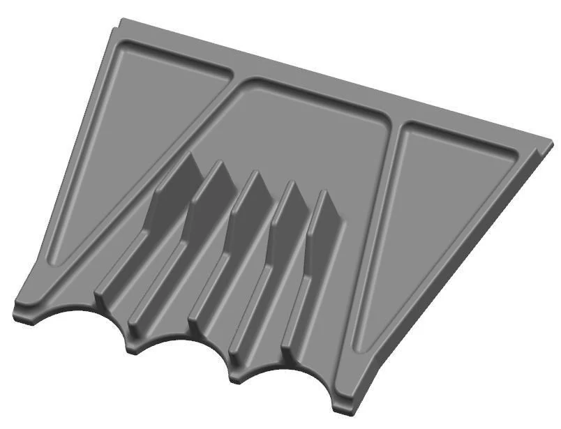 Heat resistant furnace grate component with finned surface