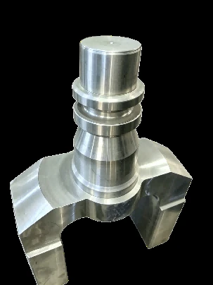 Precision die forged shaft component with formed head