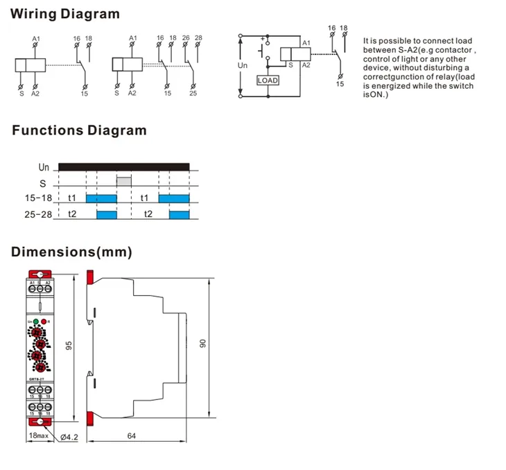 Double Delay Time Relay specification