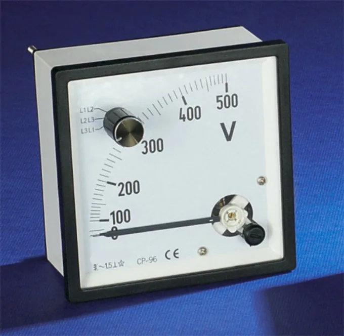 Voltmeter with Switch - Analogue Panel Meters