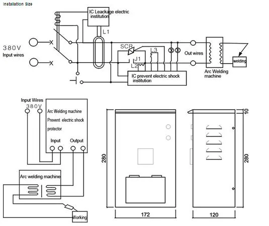 Welding Machine Anti-elector Shock Protector specification