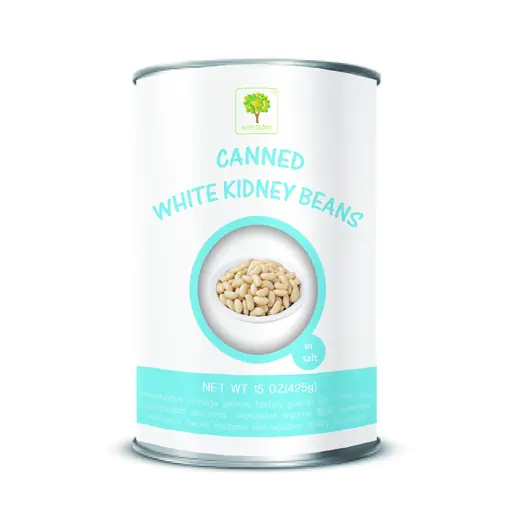 Mockup of a can of white kidney beans