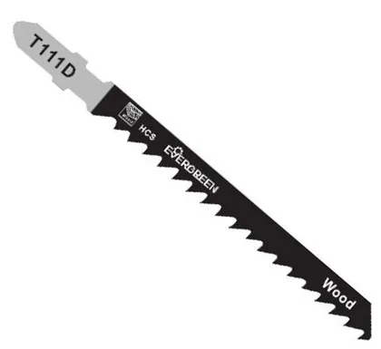 Woodworking jigsaw blade T111D
