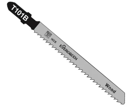 Woodworking jigsaw blade T101B