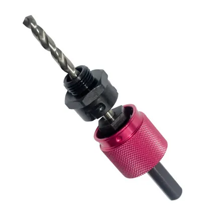 Quick change hole saw arbor
