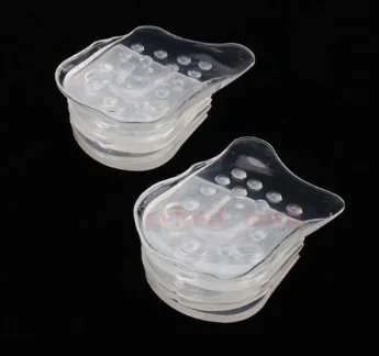 Pair of layered silicone height increase insoles