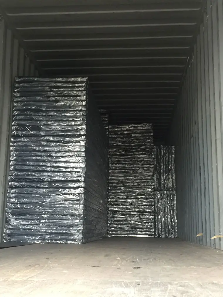 Container loaded and secured before doors are closed