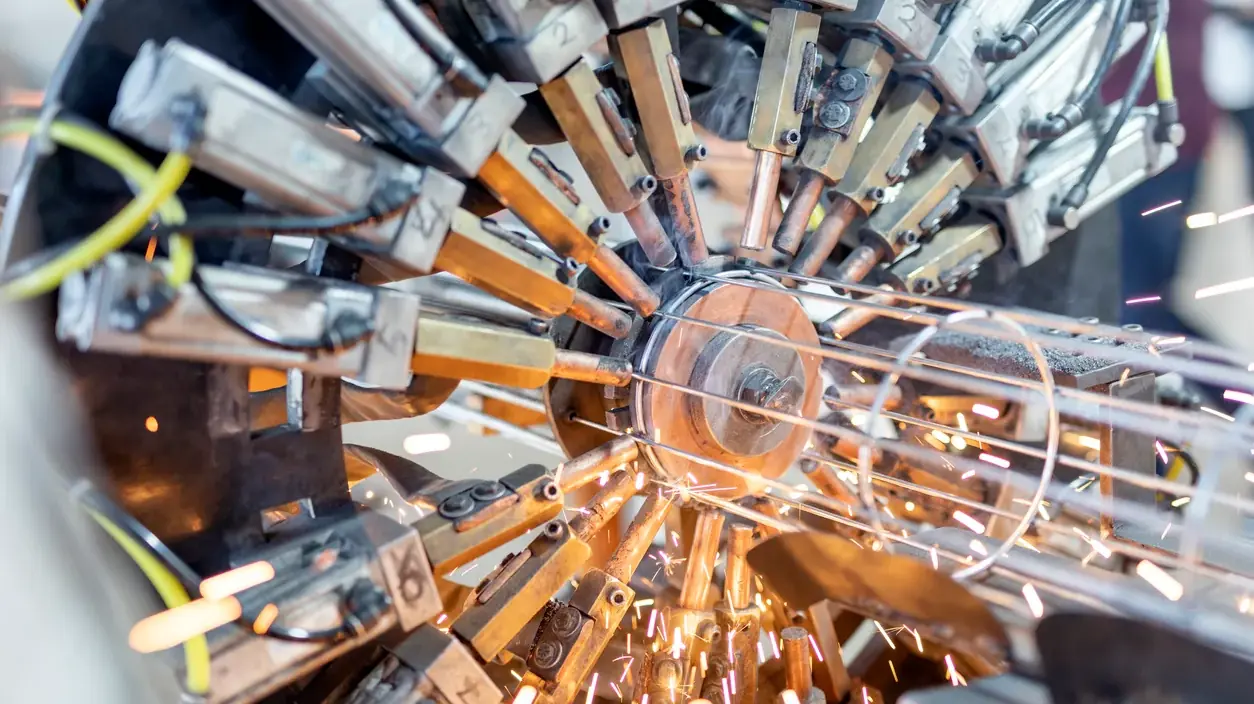 Industrial thermoelectric process equipment in operation