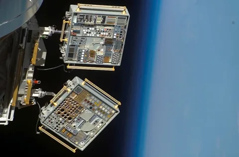 Space hardware in orbit