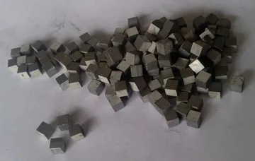 Cut bismuth telluride pellets