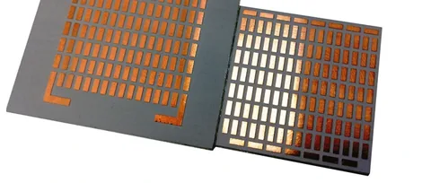 Metallised substrate of a thermoelectric module