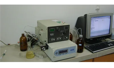 Liquid chromatography detection instrument in the laboratory
