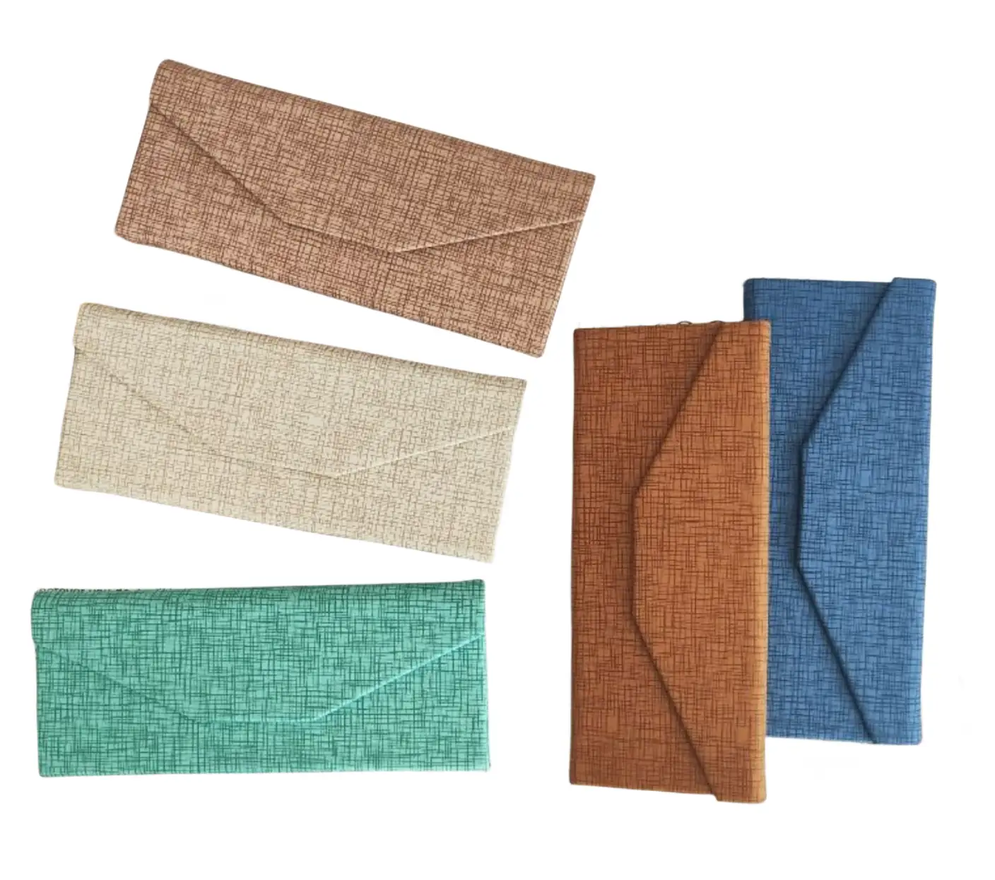XC 921 Handmade Foldable Eyewear Case shown open