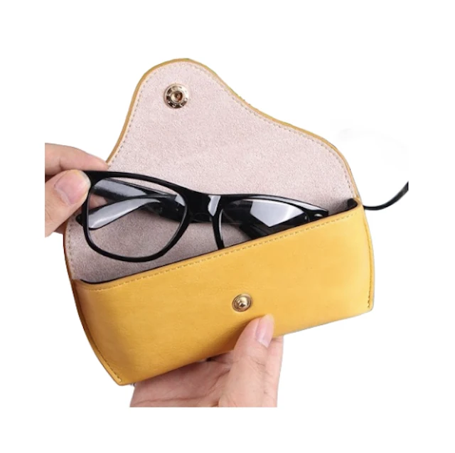LP 2301 PU Leather Pouch with Plastic Clamshell shown open