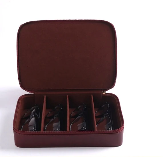 TR 23104-2 Four-Slot Eyewear Travel Case shown from another angle
