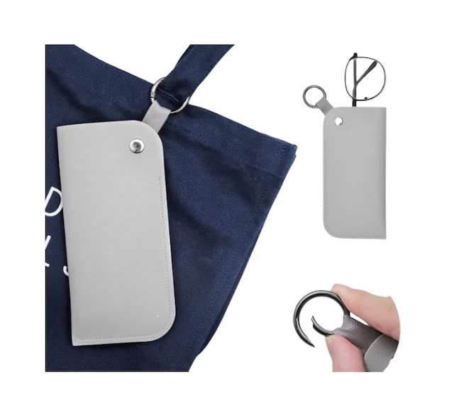 LP 2305 PU Leather Pouch with Key Ring shown from the front