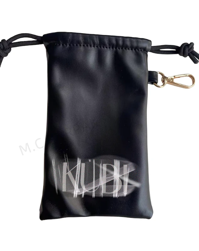 LP 2308 PU Leather Pouch with Gold Hook shown from the front