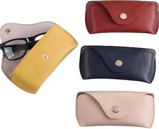 LP 2301 PU Leather Pouch with Plastic Clamshell shown from the front
