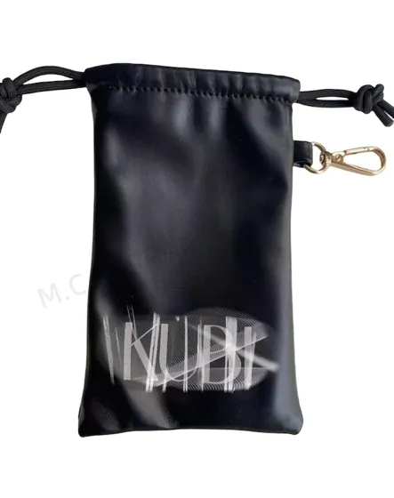 LP 2308 PU Leather Pouch with Gold Hook shown from the front