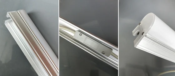 LED Linear Light DMX512 RGB No Gap Connection dimension drawing, connection diagram or application photo