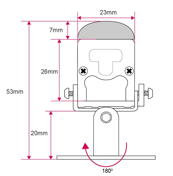 Outdoor Linear Light For Facade Lighting dimension drawing, connection diagram or application photo