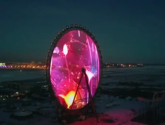 How a Ferris Wheel Display Keeps Its Pattern Level While Rotating — FL Technology knowledge article