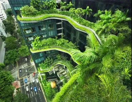 Lighting Design of PARKROYAL on Pickering Singapore illustration