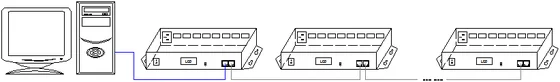 LED Slave Controller For Large Projects dimension drawing, connection diagram or application photo