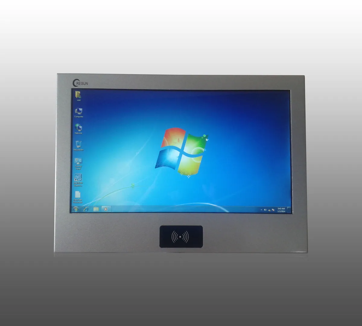 18.5″ Fanless Touch Panel Computer with RFID Terminal