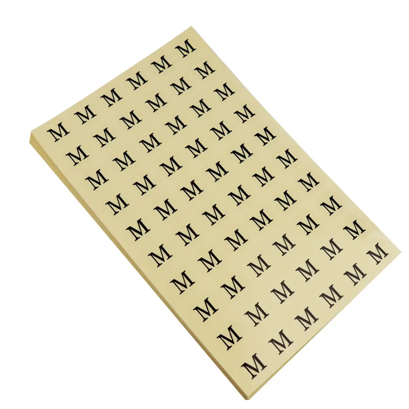 1.2cm Round Transparent Self-adhesive Code Label Clothing Digital Sticker supplied by BY Boyuan
