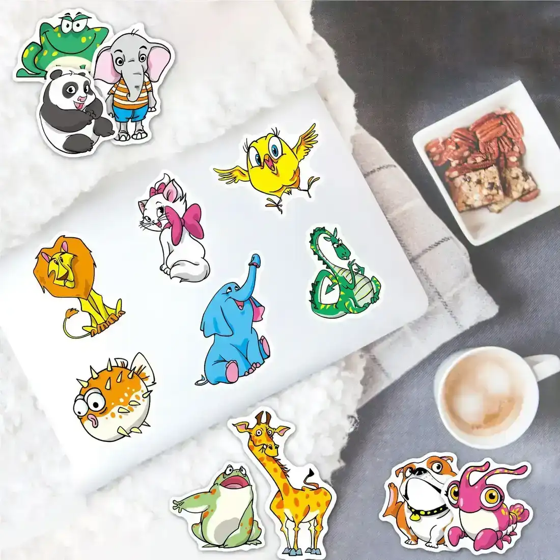 100 Cartoon Animal Luggage Toy Guitar Stickers Waterproof Children supplied by BY Boyuan