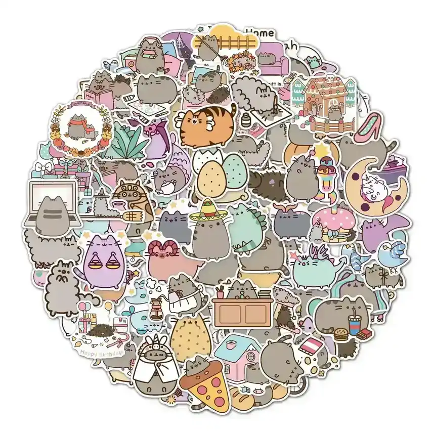 100 Cartoon Cute Graffiti Stickers Luggage Guitar Skateboard Computer supplied by BY Boyuan