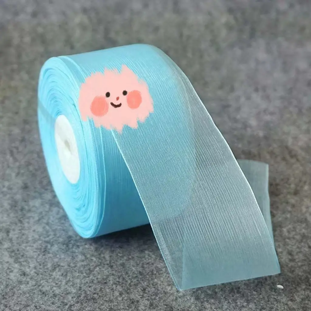4cm Gauze Ribbon Chiffon Bow Gift Cake Shop Packaging supplied by BY Boyuan