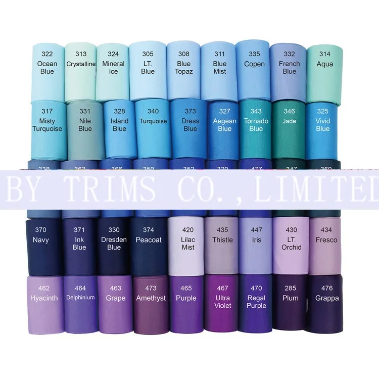 Midi Ribbon Solid Color Polyester Ribbed 7.5cm Gift Packaging supplied by BY Boyuan