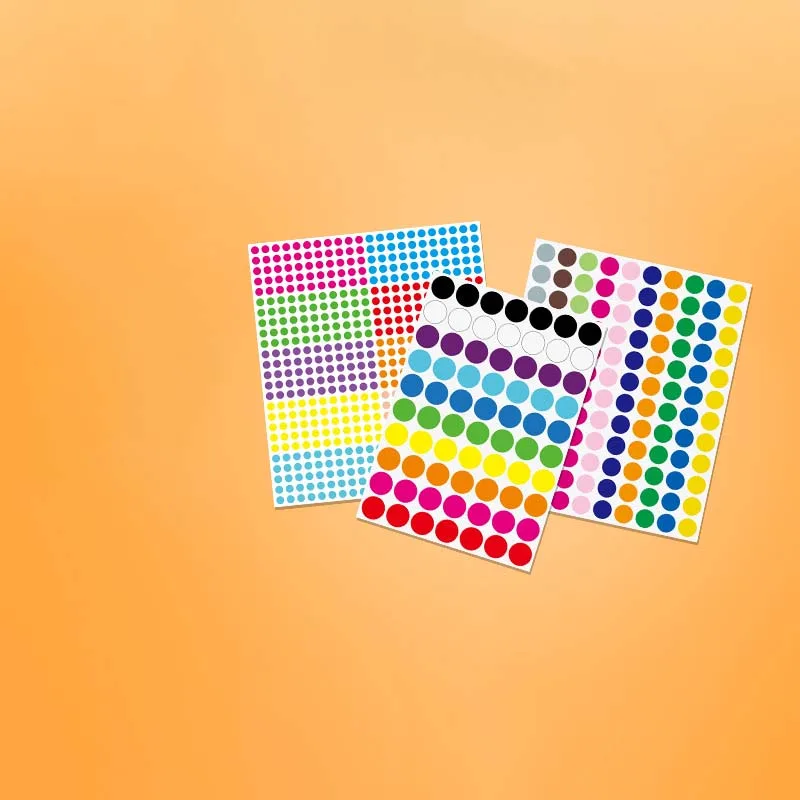 Color Dot Self-adhesive Sticker Classification Mark 6mm12mm Round Label supplied by BY Boyuan