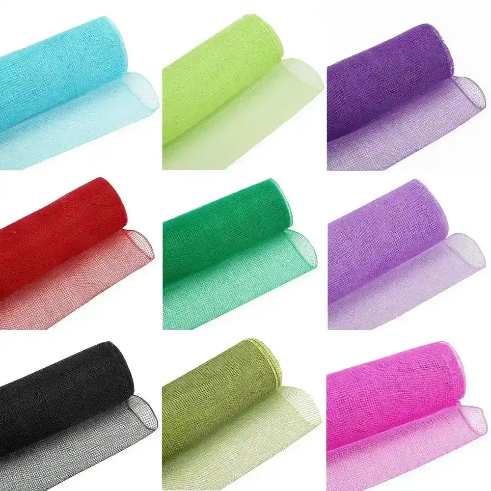 Gift Wrapping Mesh Christmas Decoration Supplies Roses Solid Color Polyester Ribbon 2 supplied by BY Boyuan