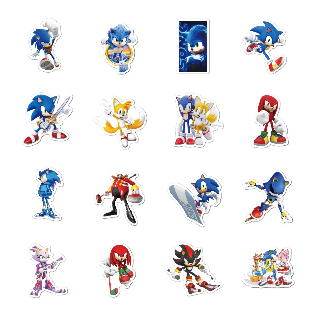 Sonic Decals 50 PVC Cartoon Doodle Waterproof Drawbar Case supplied by BY Boyuan