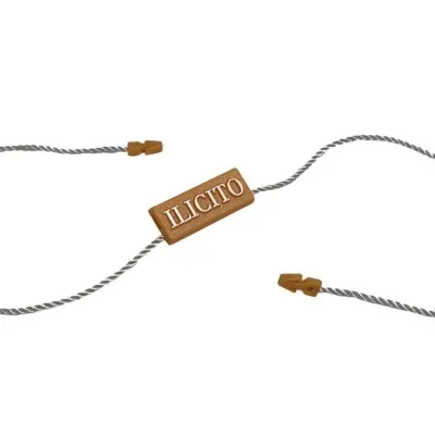 Brown Card Luggage Labels with Waxing String supplied by BY Boyuan