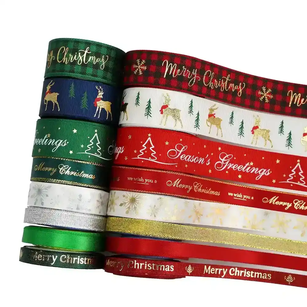 Christmas Set Ribbon Carnival Gift Box Packaging Festive Scene Nylon Ribbon and Webbing 2 supplied by BY Boyuan