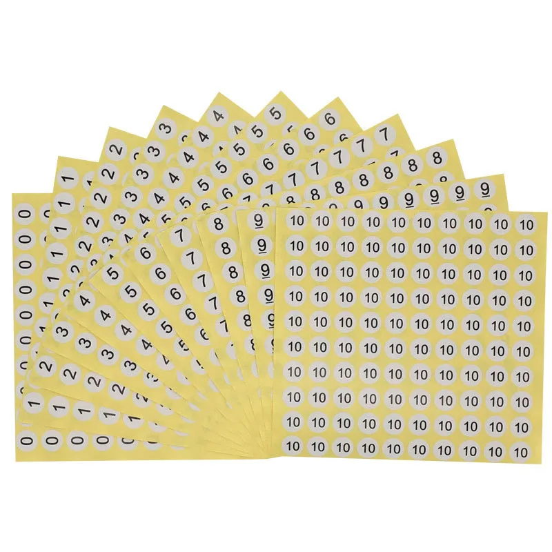 Clothing Code Label Mark Red Round Sticker Size Paper supplied by BY Boyuan